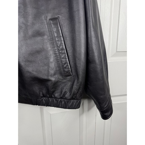 Men's Vintage Lord and Taylor Dark Brown Leather Jacket Size XL - Picture 4 of 10